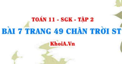 Bài 7 trang 49 Toán 11 Tập 2 Chân trời sáng tạo